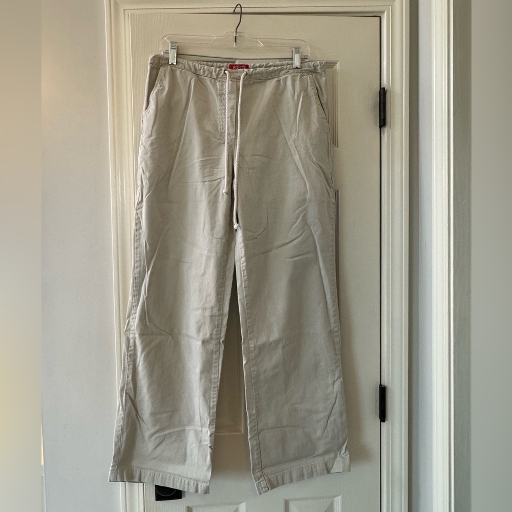 ESPRIT Women’s Casual Khaki Drawstring Pants